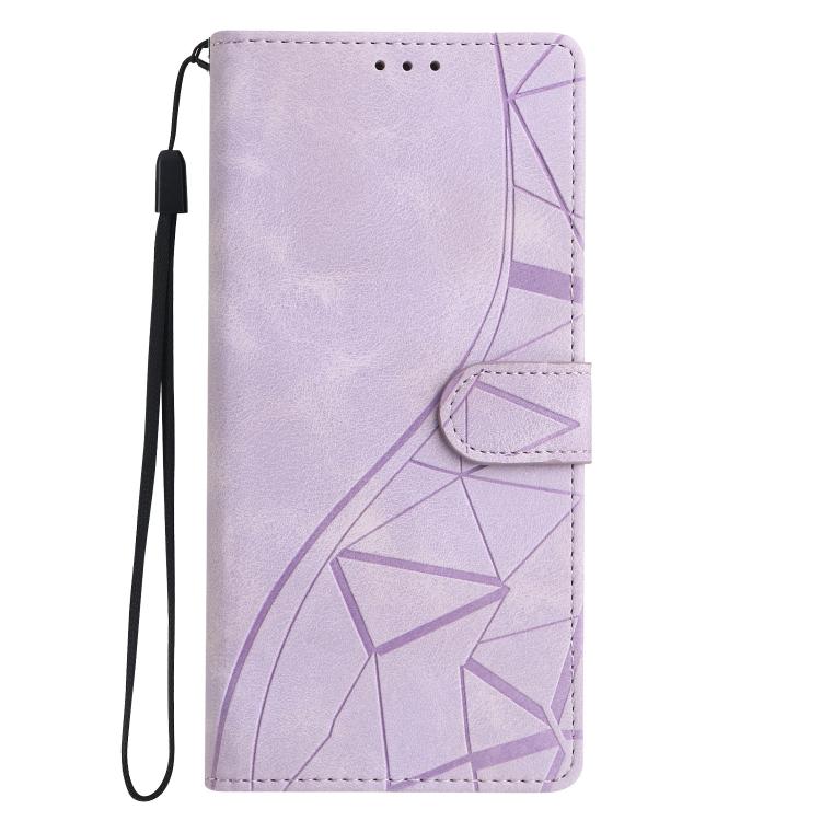 Triangles Embossed Leather Phone Case