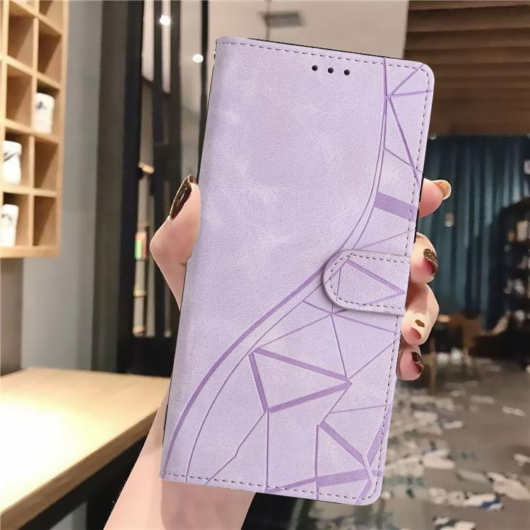 Triangles Embossed Leather Phone Case