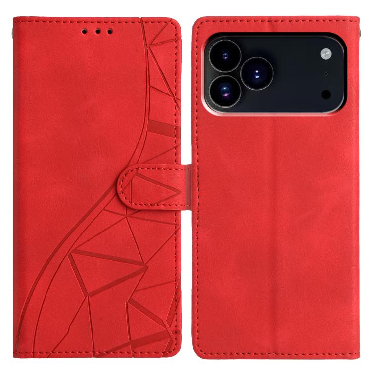 Triangles Embossed Leather Phone Case