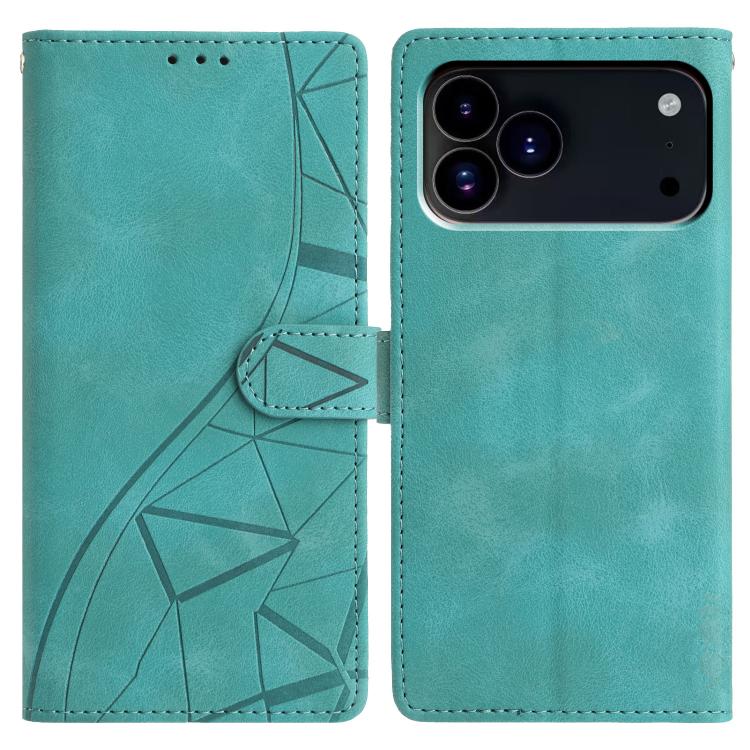 Triangles Embossed Leather Phone Case