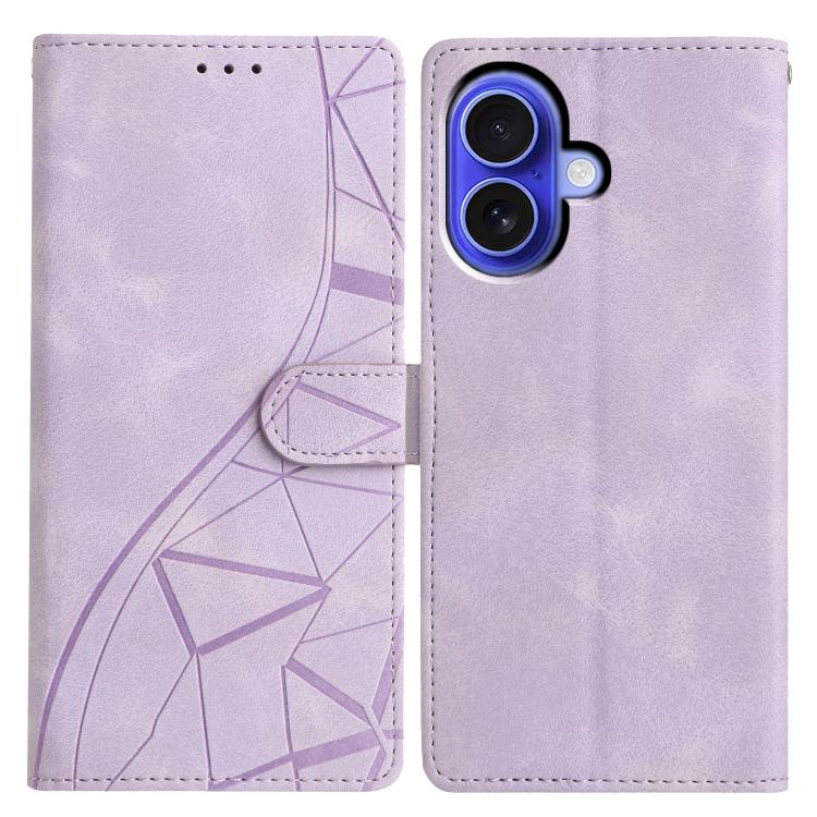 Triangles Embossed Leather Phone Case
