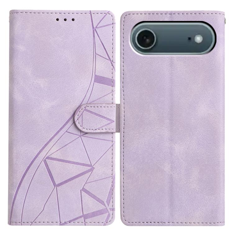 Triangles Embossed Leather Phone Case