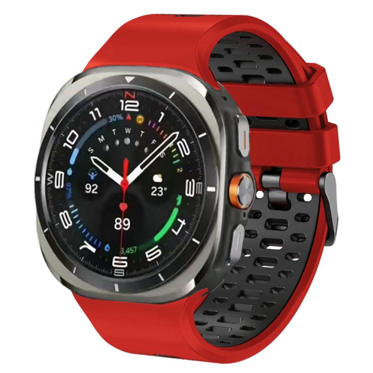 Two Color Silicone Breathable Watch Band, For Samsung Galaxy Watch Ultra 47mm / Ultra 2025