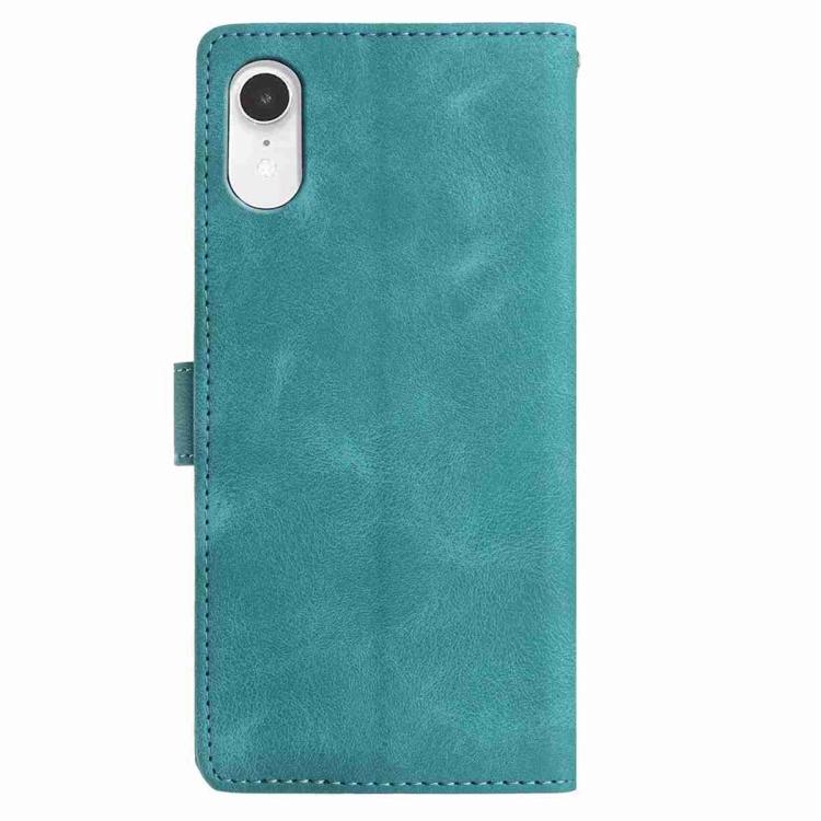 Skin Feel Embossed Feather Leather Phone Case