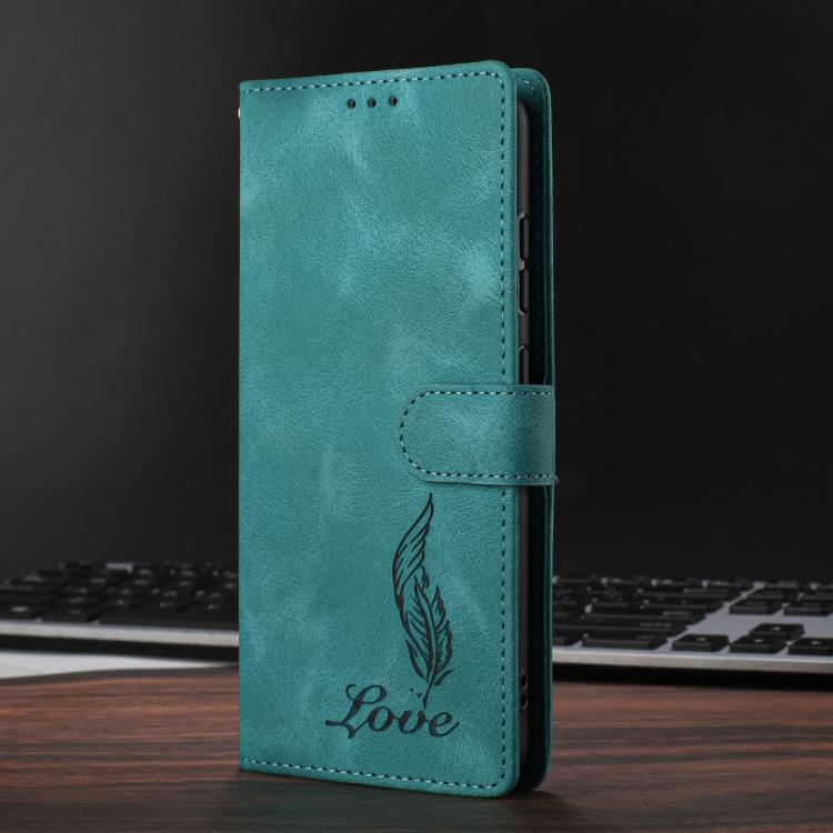 Skin Feel Embossed Feather Leather Phone Case, For iPhone 15 Pro Max, For iPhone 15 Pro, For iPhone 15 Plus