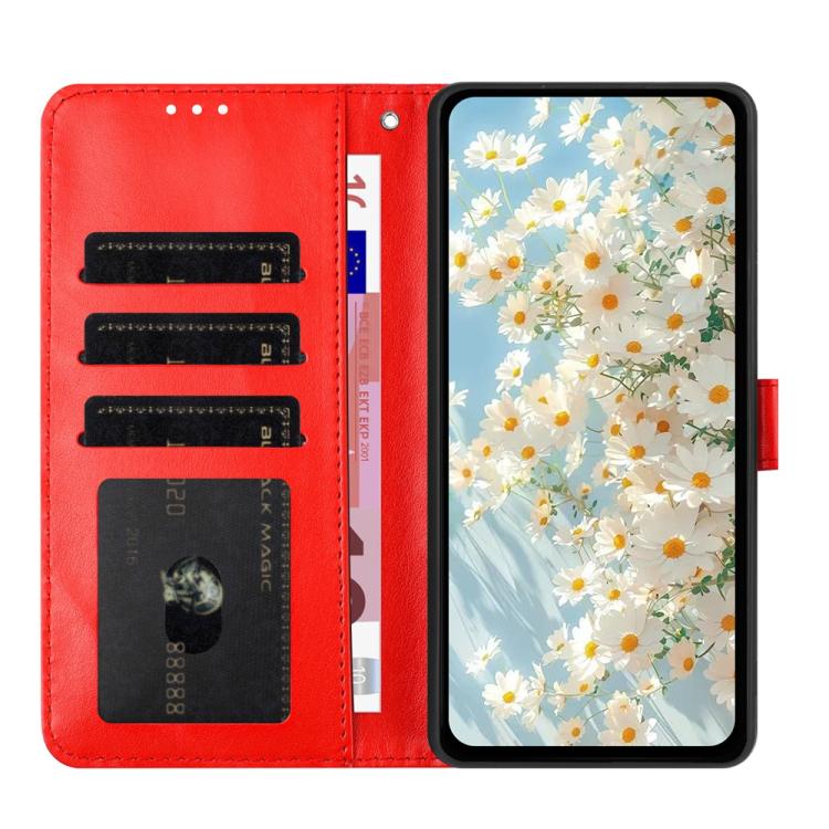 Daisy Embossed Leather Phone Case, For iPhone 14 Pro Max, For iPhone SE 2022 / SE 2020 / 8 / 7