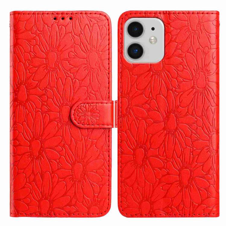 Daisy Embossed Leather Phone Case