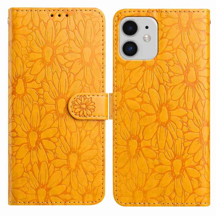 Daisy Embossed Leather Phone Case