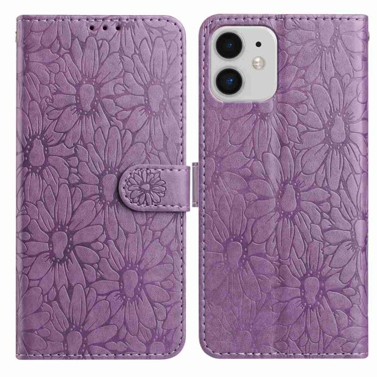 Daisy Embossed Leather Phone Case