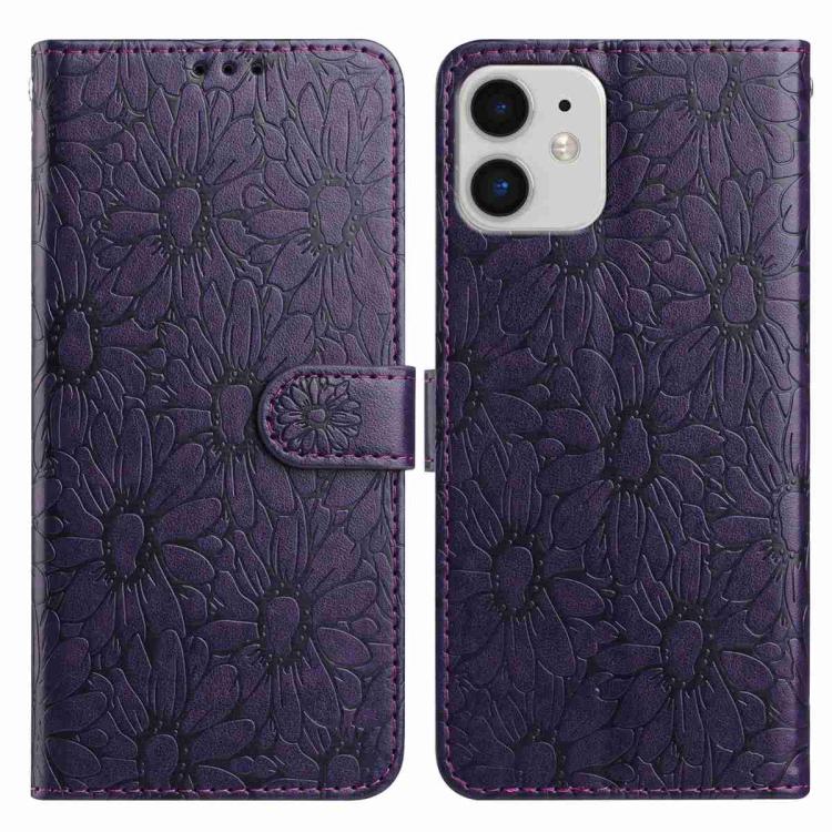 Daisy Embossed Leather Phone Case