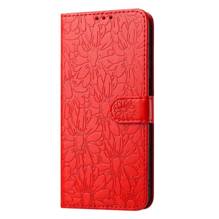 Daisy Embossed Leather Phone Case, For iPhone X / XS, For iPhone XR