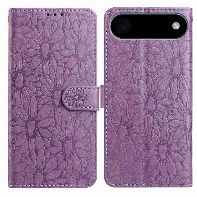 Daisy Embossed Leather Phone Case, For iPhone 17, For iPhone 17 Air