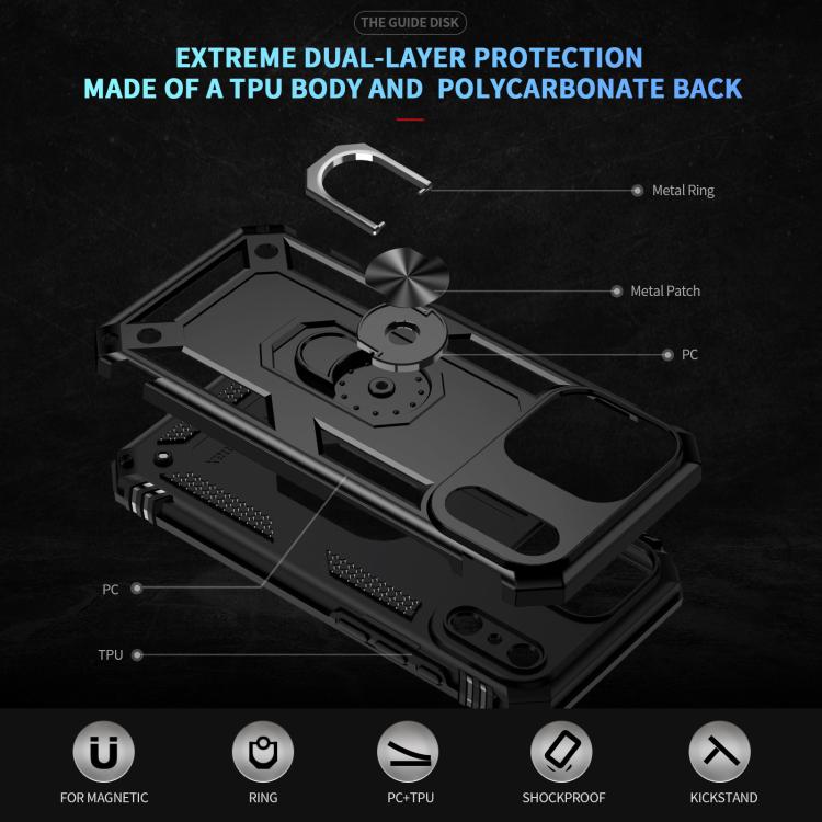 Shockproof TPU Hybrid PC Phone Case with Holder