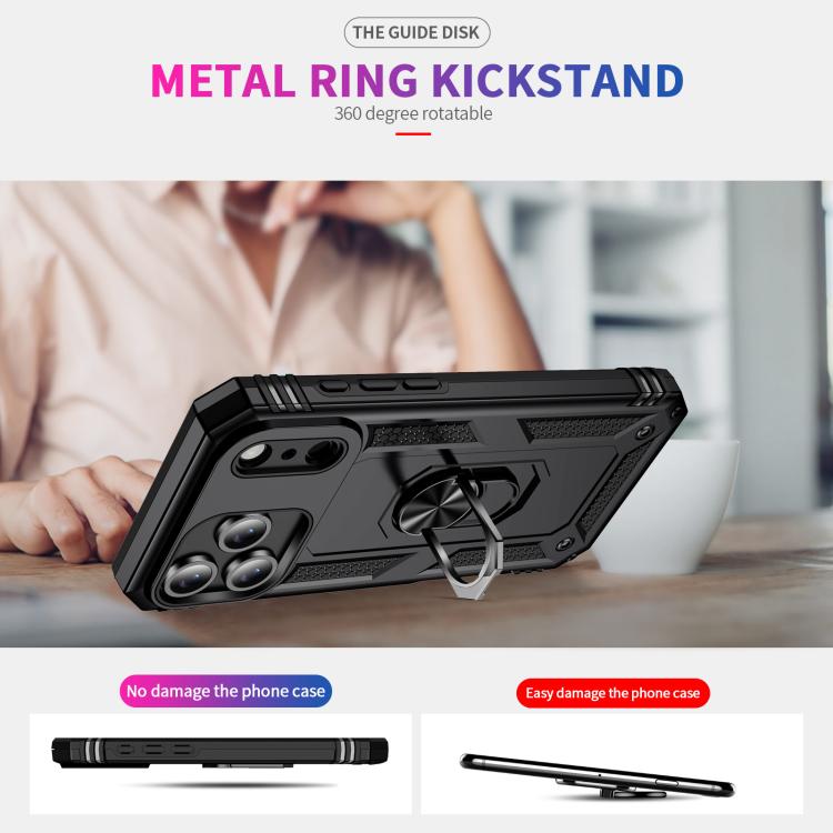 Shockproof TPU Hybrid PC Phone Case with Holder