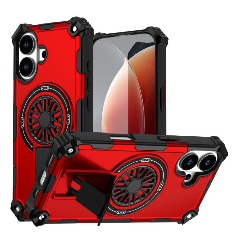 Shockproof Kickstand Metallic Shaft MagSafe Phone Case