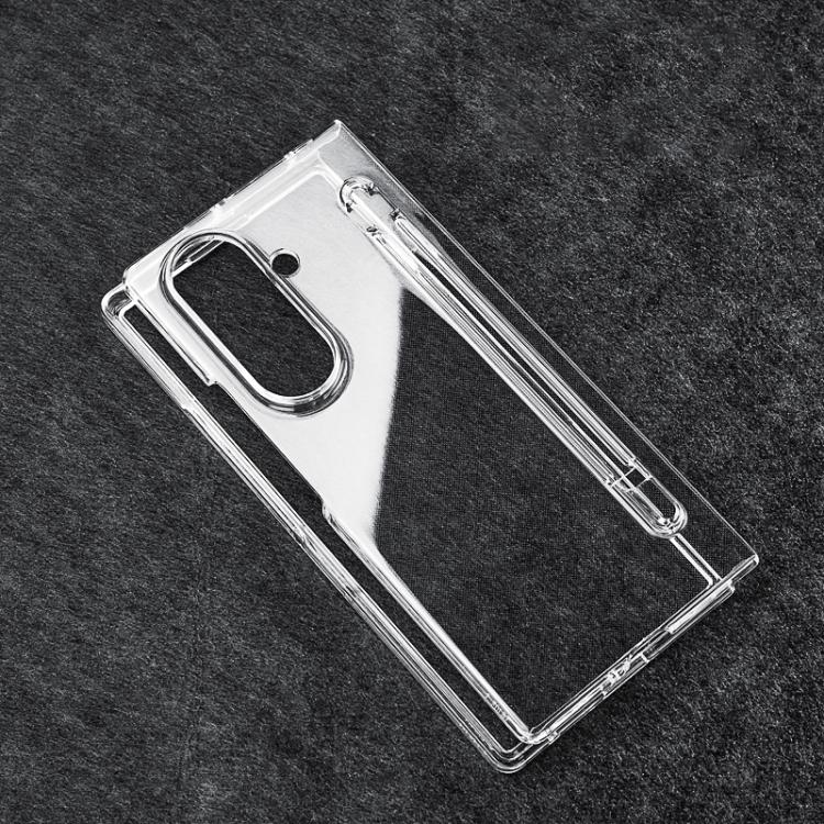 Transparent Two-stage PC Phone Case with Pen Slot
