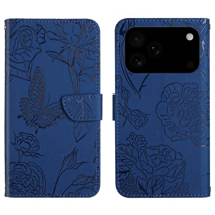 Skin Feel Butterfly Embossed Flip Leather Phone Case