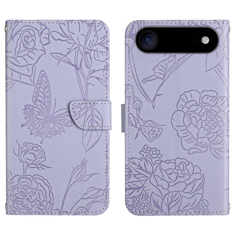 Skin Feel Butterfly Embossed Flip Leather Phone Case