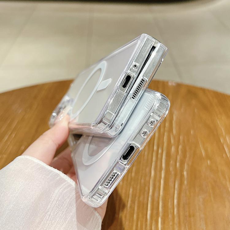 Large Hole Camera MagSafe Magnetic Clear Acrylic TPU Case