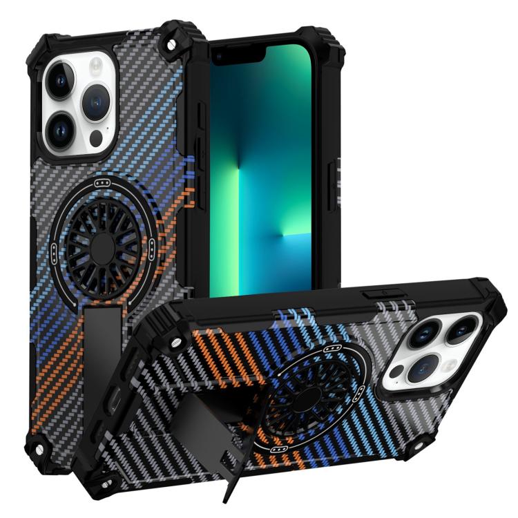 Camouflage Kickstand Rotating Shaft MagSafe Phone Case