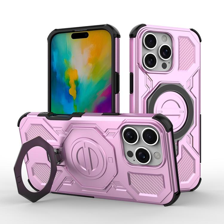J-20 Solid Color MagSafe Magnetic TPU+PC Phone Case, For iPhone 16e, For iPhone 16 Pro Max, For iPhone 16 Pro, For iPhone 15 Pro Max
