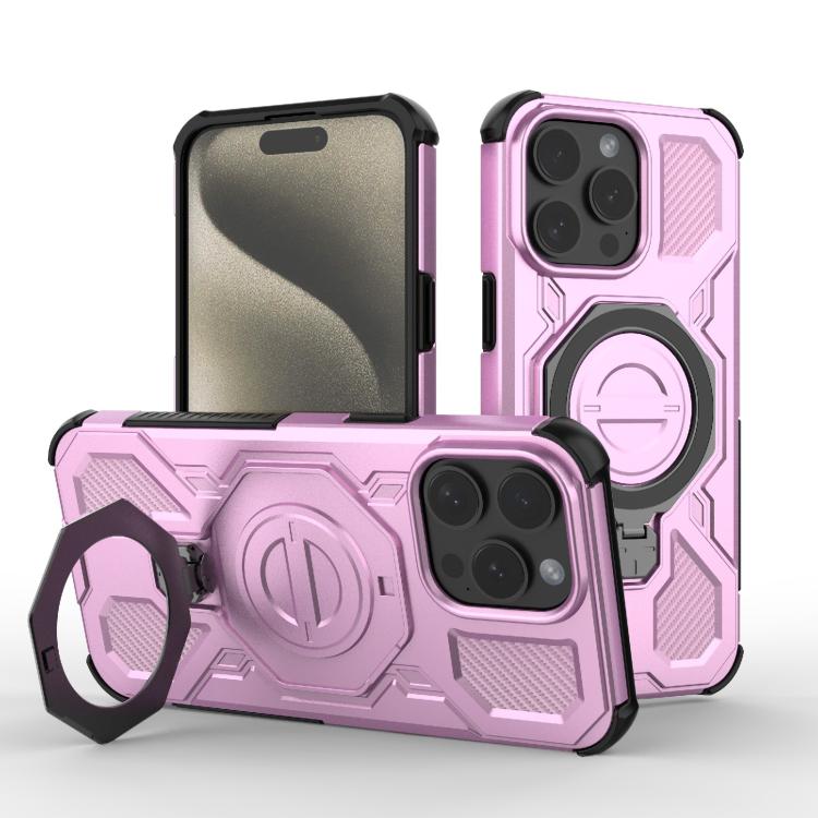 J-20 Solid Color MagSafe Magnetic TPU+PC Phone Case, For iPhone 16e, For iPhone 16 Pro Max, For iPhone 16 Pro, For iPhone 15 Pro Max