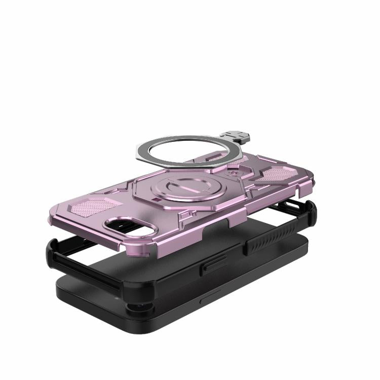 J-20 Solid Color MagSafe Magnetic TPU+PC Phone Case, For iPhone 16e, For iPhone 16 Pro Max, For iPhone 16 Pro, For iPhone 15 Pro Max