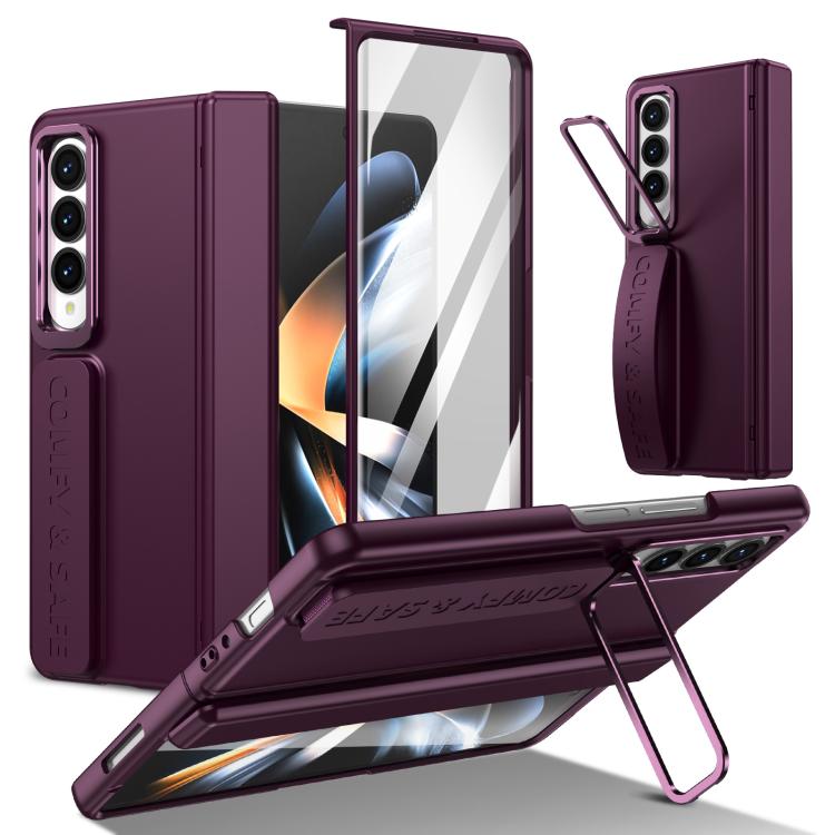 Film Integrated Lens Frame Bracket Phone Case with Wristband