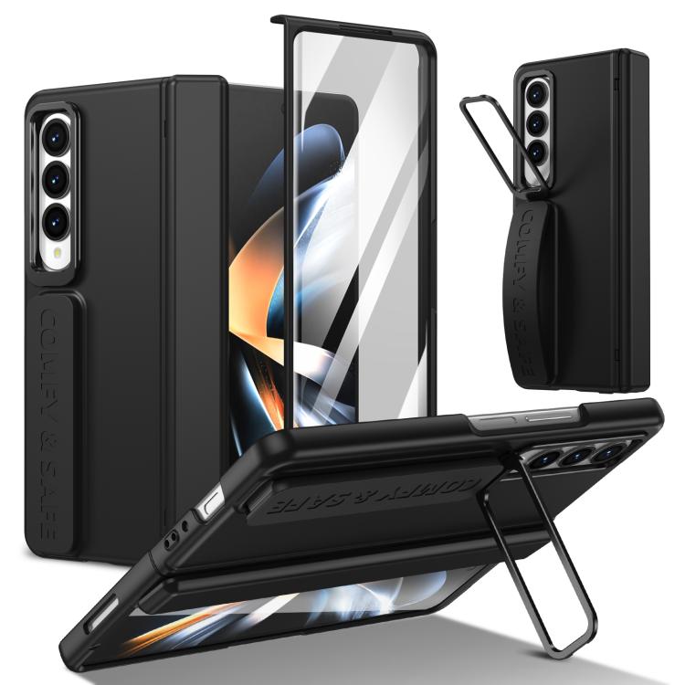 Film Integrated Lens Frame Bracket Phone Case with Wristband