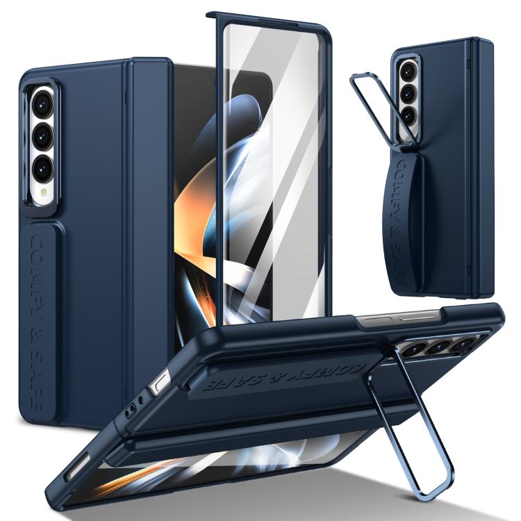 Film Integrated Lens Frame Bracket Phone Case with Wristband