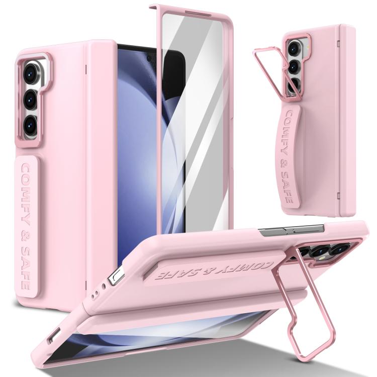 Film Integrated Lens Frame Bracket Phone Case with Wristband