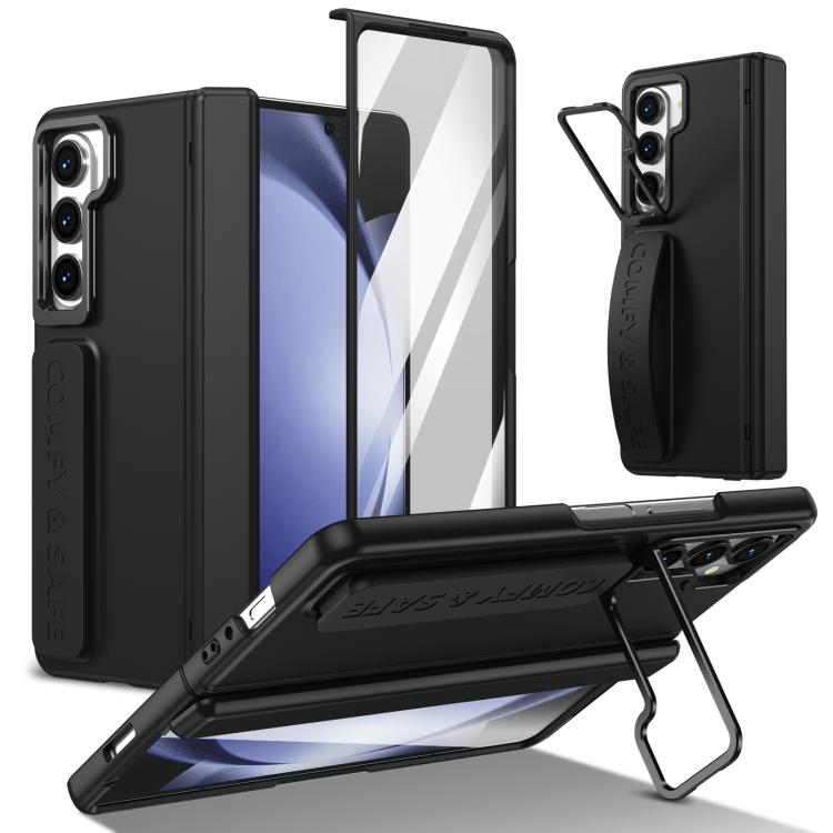 Film Integrated Lens Frame Bracket Phone Case with Wristband