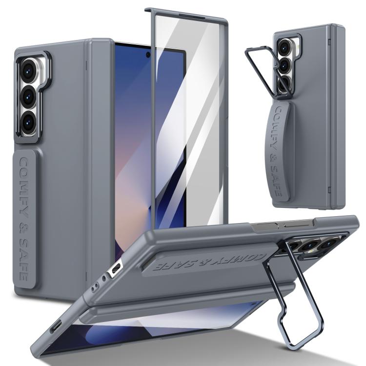 Film Integrated Lens Frame Bracket Phone Case with Wristband