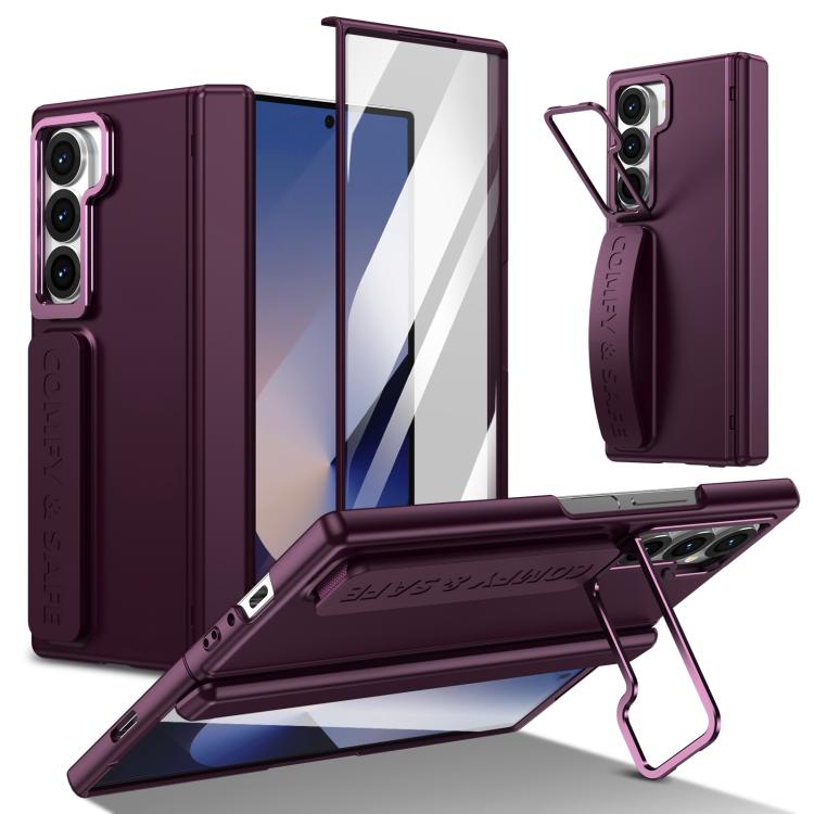 Film Integrated Lens Frame Bracket Phone Case with Wristband