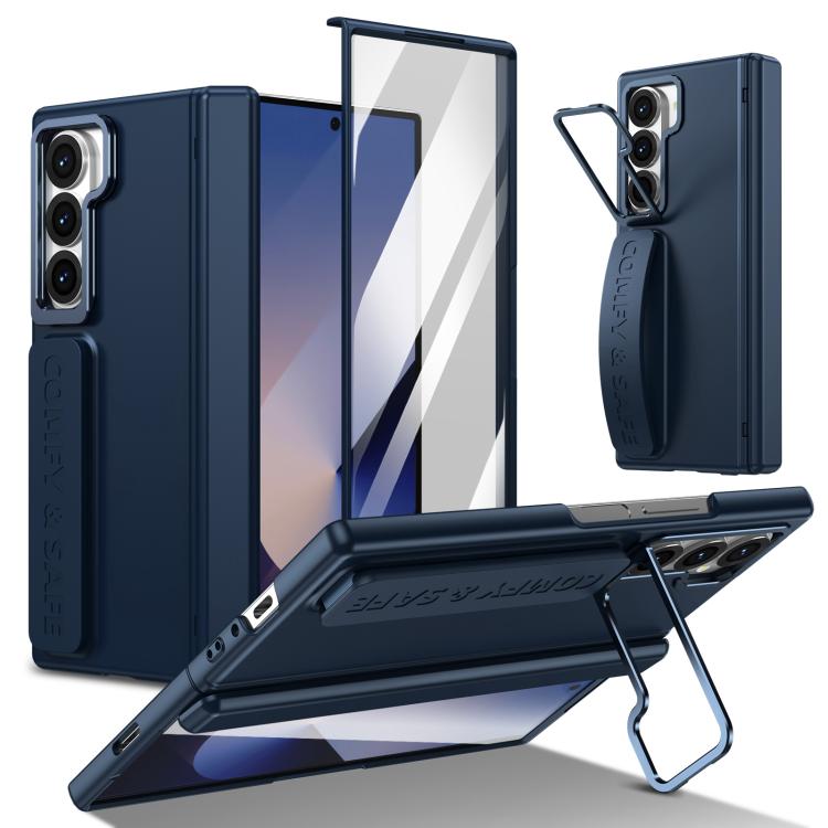 Film Integrated Lens Frame Bracket Phone Case with Wristband
