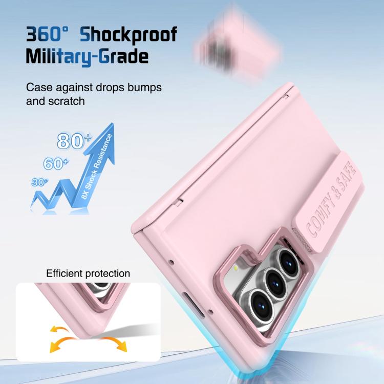 Film Integrated Lens Frame Bracket Phone Case with Wristband