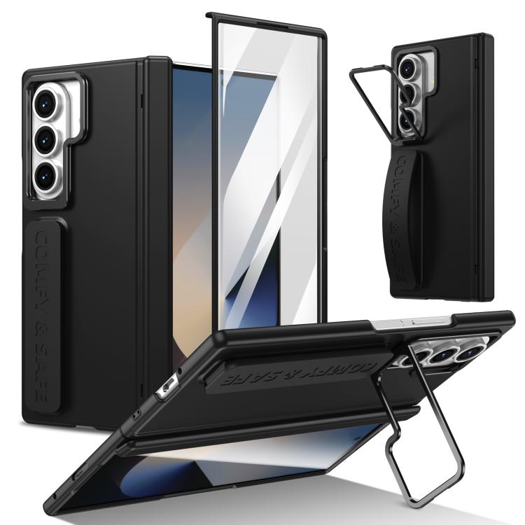 Film Integrated Lens Frame Bracket Phone Case with Wristband
