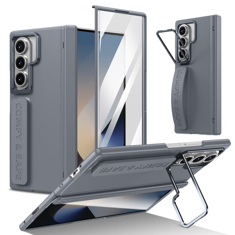 Film Integrated Lens Frame Bracket Phone Case with Wristband