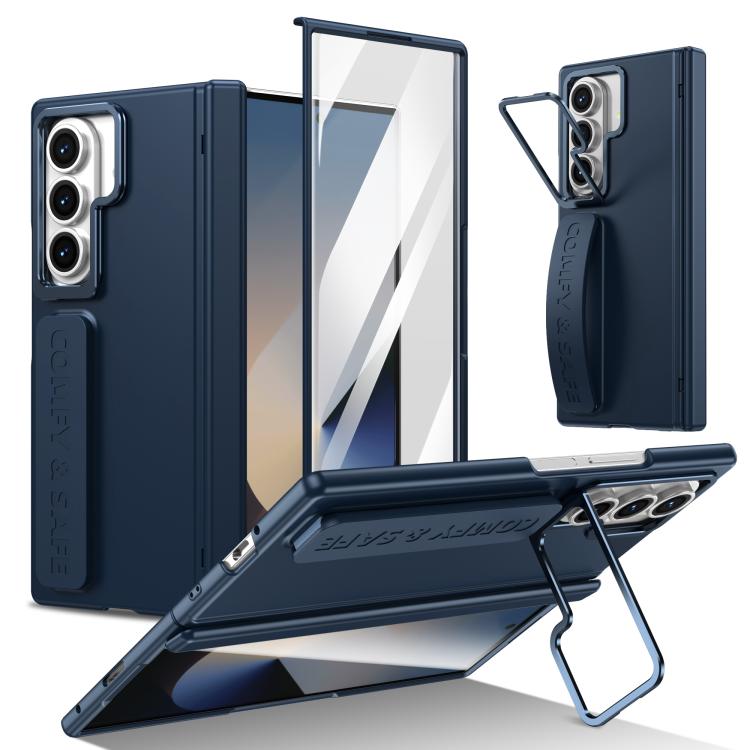 Film Integrated Lens Frame Bracket Phone Case with Wristband
