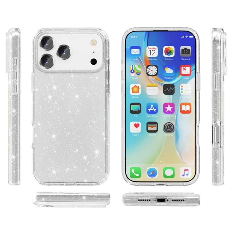Shockproof Terminator Glitter Powder Phone Case, For iPhone 17 Pro Max, For iPhone 17 Pro, For iPhone 17