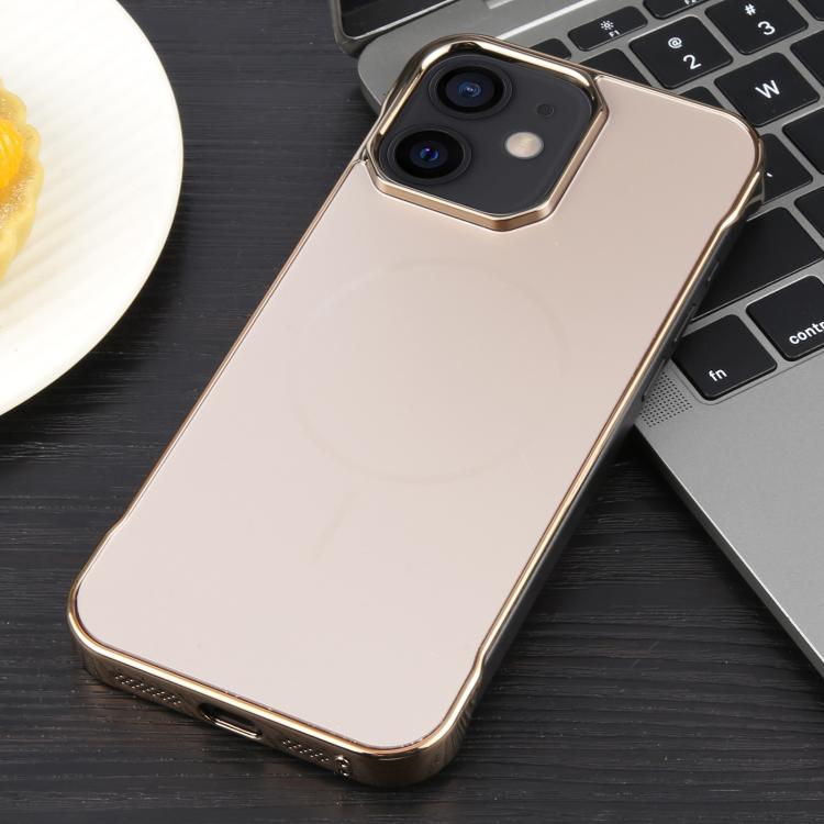 Electroplating Frameless Frosted Anti-Glare PC MagSafe Phone Case, For iPhone 12 / 12 Pro