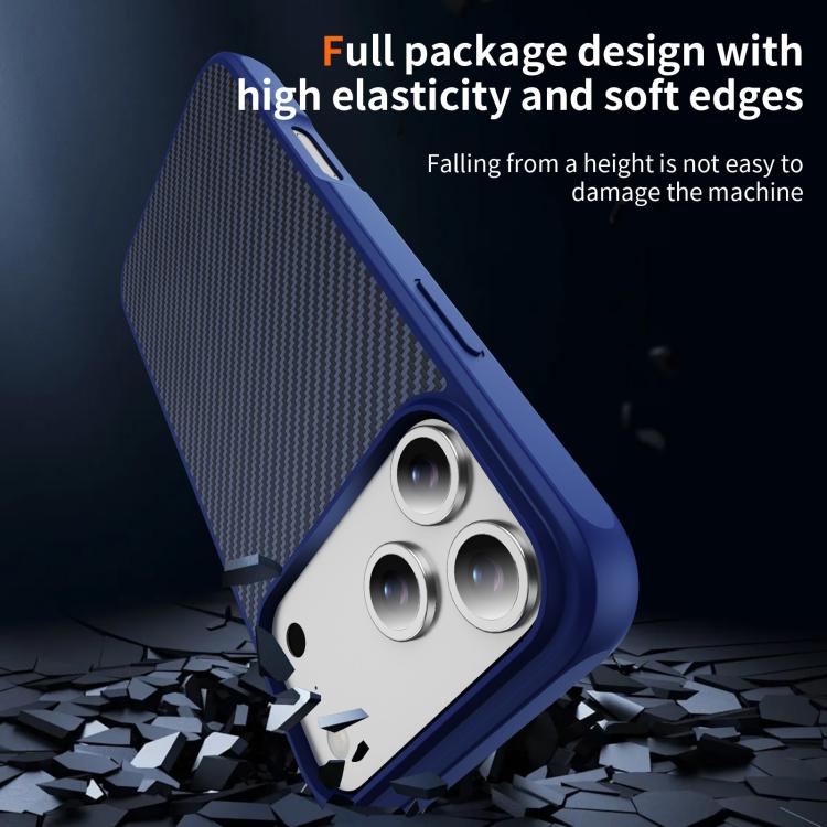 Carbon Fiber Texture Skin-feel Acrylic TPU Phone Case, For iPhone 17 Pro Max, For iPhone 17 Pro, For iPhone 17 Air, For iPhone 16 Pro Max, For iPhone 16 Pro, For iPhone 16 Plus
