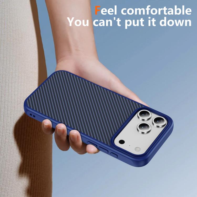 Carbon Fiber Texture Skin-feel Acrylic TPU Phone Case, For iPhone 17 Pro Max, For iPhone 17 Pro, For iPhone 17 Air, For iPhone 16 Pro Max, For iPhone 16 Pro, For iPhone 16 Plus