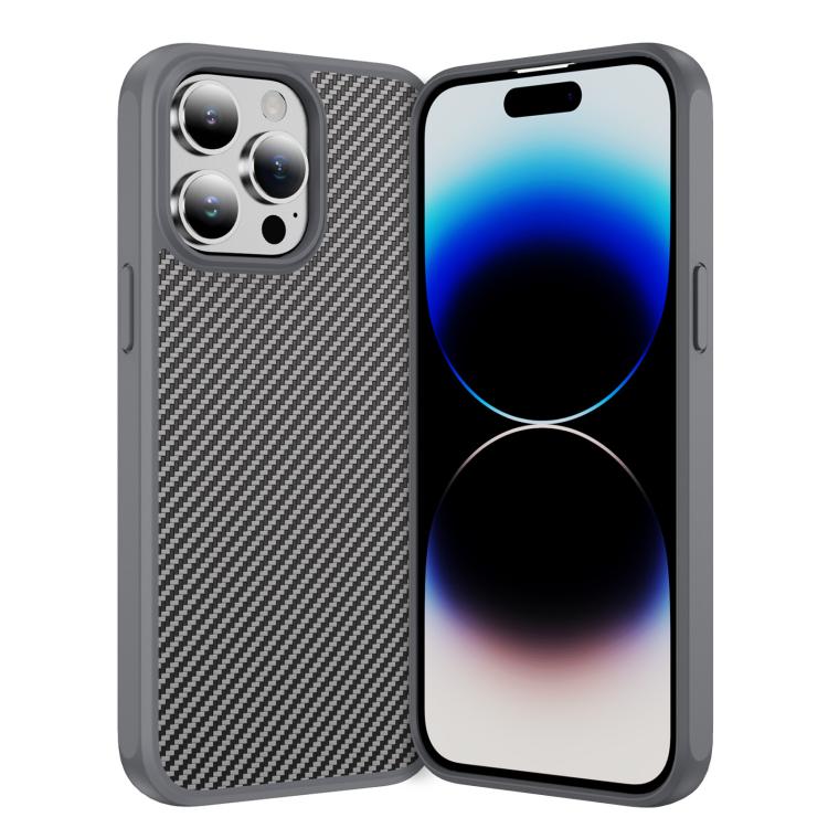 Carbon Fiber Texture Skin-feel Acrylic TPU Phone Case, For iPhone 16, For iPhone 15 Pro Max, For iPhone 15 Pro, For iPhone 15 Plus, For iPhone 15, For iPhone 14 Pro