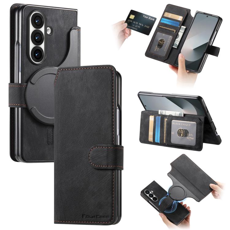 CaseNeo MagSafe RFID Anti-theft Retro Leather Phone Case