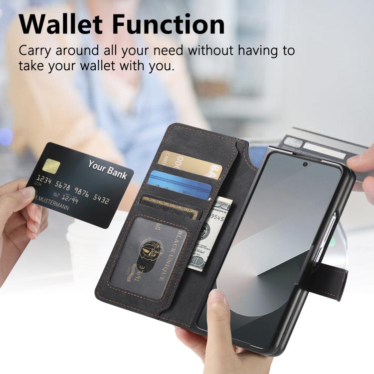 CaseNeo MagSafe RFID Anti-theft Retro Leather Phone Case
