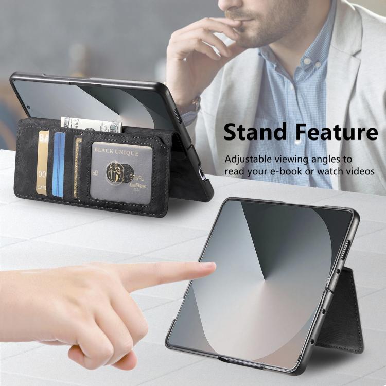 CaseNeo MagSafe RFID Anti-theft Retro Leather Phone Case
