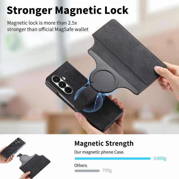 CaseNeo MagSafe RFID Anti-theft Retro Leather Phone Case