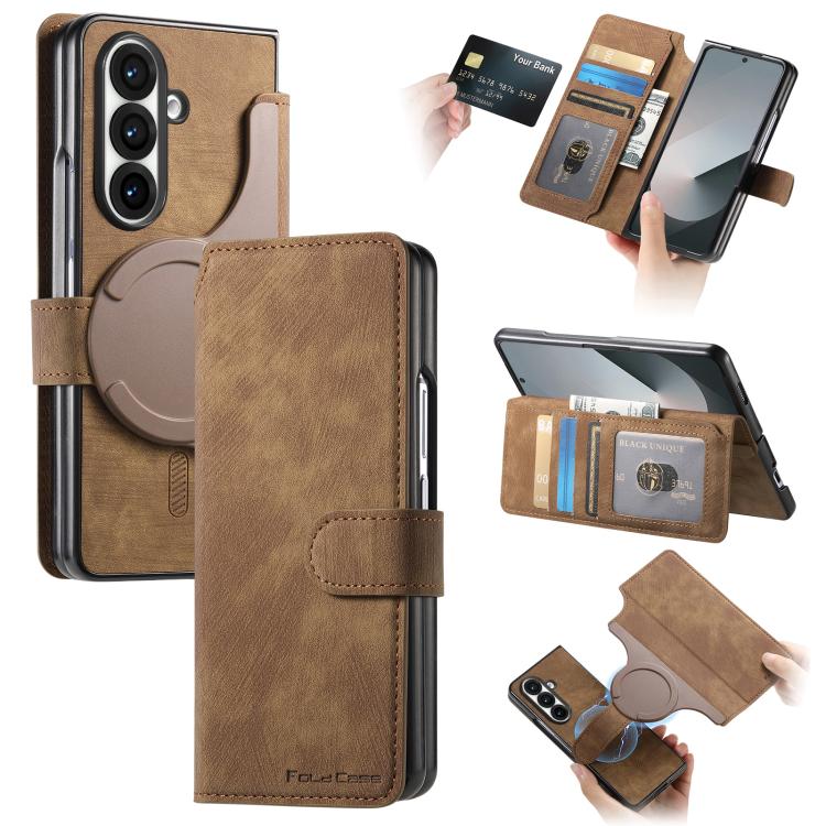 CaseNeo MagSafe RFID Anti-theft Retro Leather Phone Case