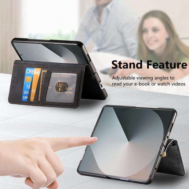 Retro MagSafe Magnetic Zipper Wallet Leather Phone Case